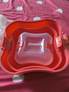 3 Stackable microwave Containers Set