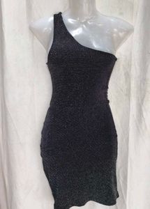 shimmery sexy black bodycon
