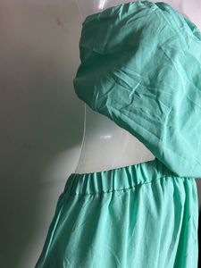 Mint Green Two-Piece Maxi Dress