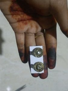 Ethnic Oxidized Jhumka Earrings