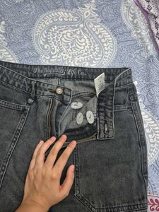 Stylish Grey Cargo Jeans