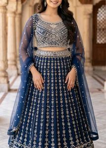 Elegant Blue Lehenga