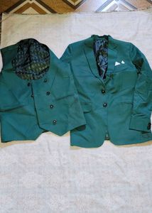 Green Suit &amp; Vest Set