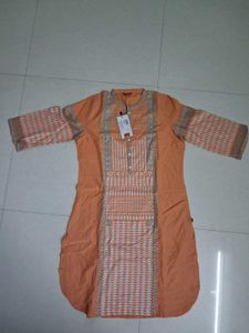 Orange Printed Kurta with Palazzo Set