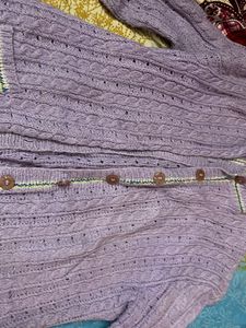 Lilac Knit Cardigan