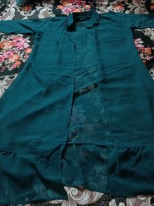 Teal Sequined Lehenga Choli Set
