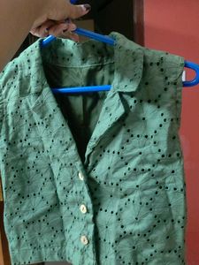 Green hakoba Top