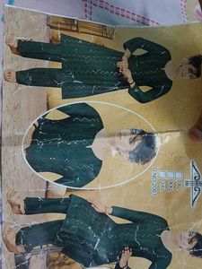 Elegant Green Sequined Kurta Set