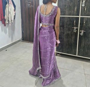 Elegant Purple Saree