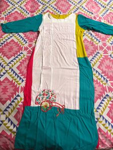 Colorful Block Print Kurta