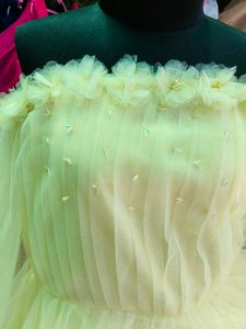 Dreamy butter yellow gown