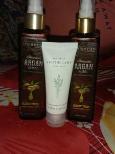 Black Seeds Onion Oil &amp; Free Body Lotion Combo