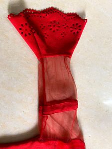 Partywear Women's Red Crop Top