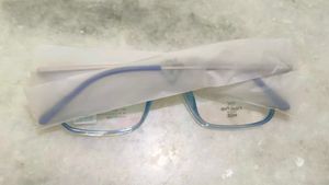Stylish Blue Square Frame Eyeglasses