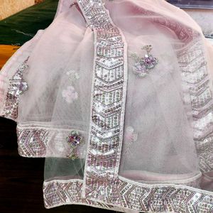 Stunning Pink Sequined Lehenga Choli