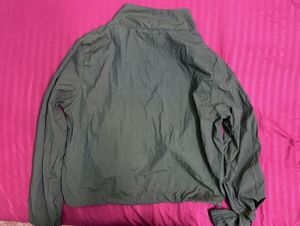 Stylish Green Windbreaker Jacket