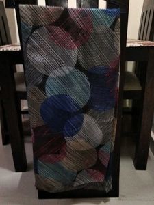 Colorful Circle Patterned Scarf