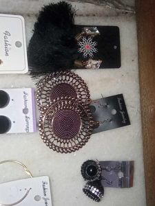 all in 250rs Assorted Fashion Earrings Bundle