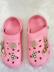 🎀 Pink Clog Shoes with Charms 🥰