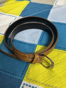 Yellow Brown Pretty Leather Belt For Women And Men