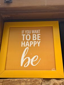 Motivational Framed Print - Be Happy
