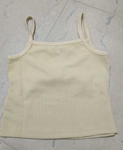 Ribbed Belted Camisole Top