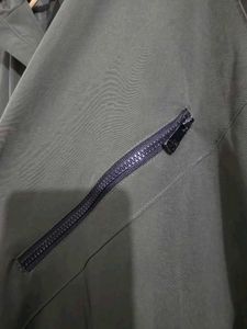 Korean Style Olive Green Hooded Jacket