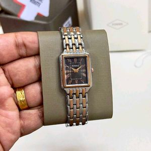 Fossil Rectangular Two-Tone Watch