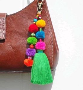 Colorful Pom Bag Char