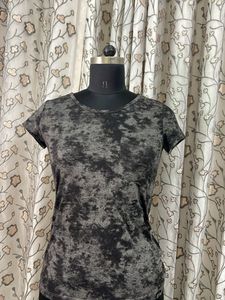 Grey Tie-Dye T-Shirt with Pocket