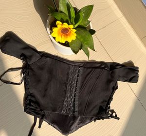 Black Corset Style Top