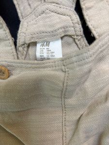 Baby Girls/boy  Beige Overalls