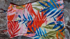 Tropical Leaf Print Sundress