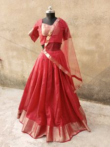 red Lehenga Choli Set