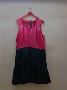 Pink & Black Dress