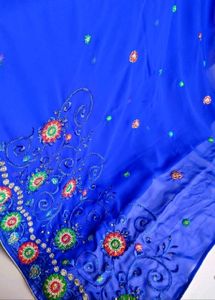 New Without Tag- Embroidered Saree