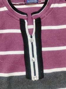 Striped Long Sleeve Dress