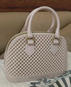 Chic Beaded Dome Handbag