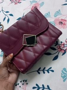 Quilted Chain Sling Bag
