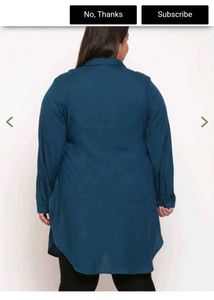 Stylish Blue Tunic Top