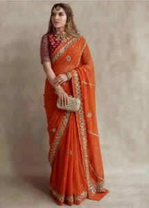 sitara work beautiful saree