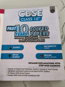 CBSE Class 10th PYQs - Past 10 Years' Solved Paper