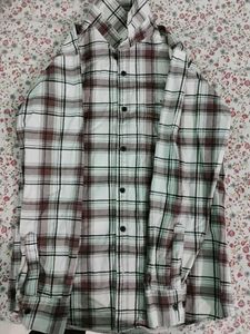 Men's Plaid Short Sleeve Shirt M size