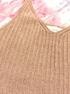 Baby Pink Crochet Sleeveless Top
