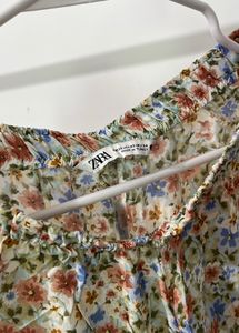 ZARA Floral Skirt
