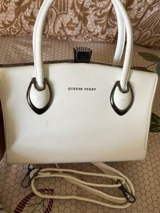 Queens Ferry White Handbag