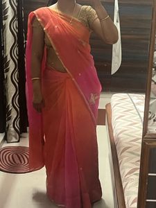 Elegant Ombre Chiffon pure Saree