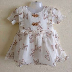 Adorable Butterfly Print Dress for Girls