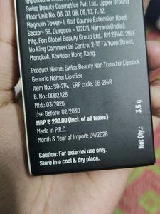 Swiss Beauty Stay Marxx Lip Crayon
