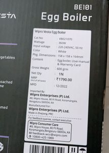 Wipro Electric Egg Boiler
